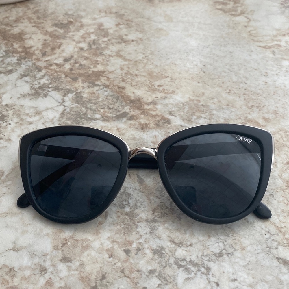 Quay Australia Black Cat Eye Sunglasses